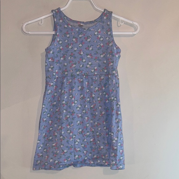 Blue Scoop Neck Sleeveless Sundress - Picture 1 of 6